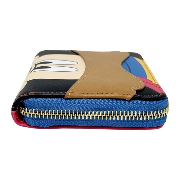 Loungefly Disney Three Musketeers Mickey Mouse Zip Wallet - Picture 6 of 7
